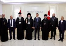 VALİMİZ SAYIN ATİLLA TOROS, ZİYARETİNE GELEN ANTAKYA VE TÜM DOĞU RUM ORTODOKS PATRİĞİ X. YUHANNA YAZICI VE BERABERİNDEKİ HEYET İLE GÖRÜŞTÜ