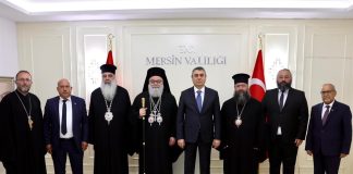 VALİMİZ SAYIN ATİLLA TOROS, ZİYARETİNE GELEN ANTAKYA VE TÜM DOĞU RUM ORTODOKS PATRİĞİ X. YUHANNA YAZICI VE BERABERİNDEKİ HEYET İLE GÖRÜŞTÜ