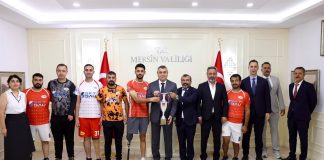 Valimiz Sayın Atilla Toros, Ziyaretine Gelen Olimpik Yetenekler Spor Kulübü Ampute Futbol Takımını Kabul Etti