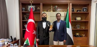 Akif Manaf’a “Sudan-Türkiye Barış Ödülü” Verildi